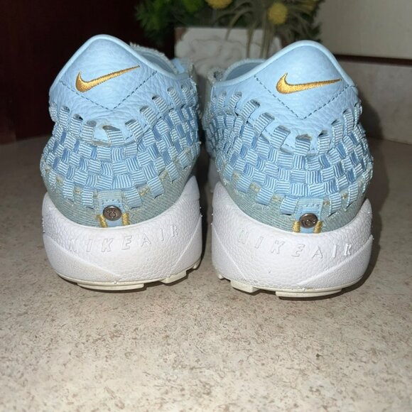Nike Air Footscape Woven Light Blue Sneakers  Womens Casual Shoes Unique Design - Picture 6 of 11